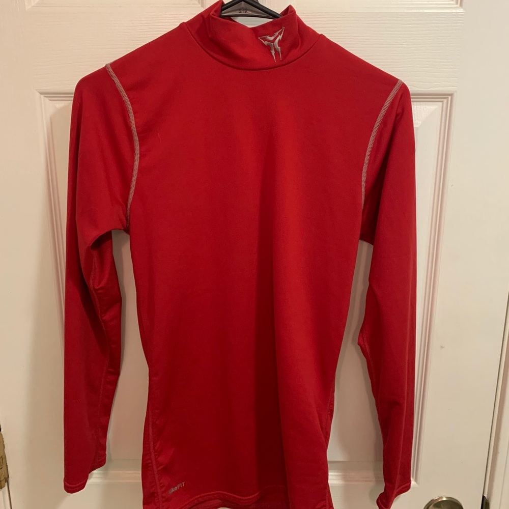 Red Nike Warm Weather Under Shirt